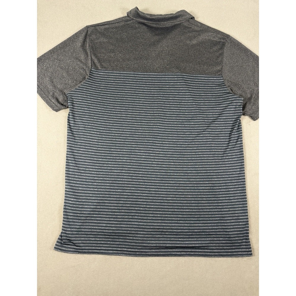 Champion Texas A&M Aggies Polo Shirt Mens XL Gray Striped Performance Golf - Picture 9 of 15